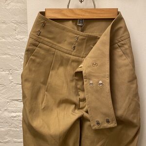 Totême Tan Pleated Lombardy Trousers NWT